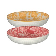 Lucky Art Aurea 2li Seramik Derin Tabak Set 22cm Lygd 002 Çok Renkli
