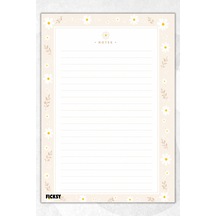 A4 Bloknot Çizgili Defter - 50 Yaprak - Memopad - Notepad - Not Defteri - Not Kağıdı - 4208 Çok Renkli