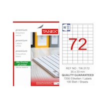 Tanex Tw-2172 35X23 MM Lazer Etiket 100'lü