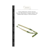 Görev Ekipmanı Silah Taşıma Avcılık Malzemesi Single Sword Tek Nokta Askı Kayışı Tactical Kayış
