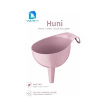 Plastik Mutfak Hunisi Geniş Ağızlı Saplı Sıvı Yağ Su Aktarma Hunisi Pembe Bpa İçermez