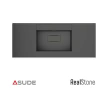 Realstone Flatstone Etajerli Granit Lavabo 100 50 Cm Antrasit