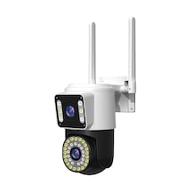 Mcreative Yoosee Çift Lens Ip Kamera - Wıfı Açık Otomatik Izleme, Su Geçirmez Kablosuz Güvenlik Ev Kamerası, Renkli Gece Görüş