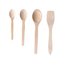 Mobilreyon Ahşap Kaşık Ve Spatula Seti, 4 Parça, 3 Boy Tahta Kaşık - 1 Adet Tahta Spatula