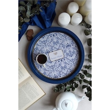 Ee197-7n Azulejos Sweet Home Desenli Yuvarlak Tepsi 32 Cm Azulejos Sweet Home Çok Renkli
