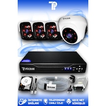 Picam 4 Kameralı Panda 1 İç Kamera Set 320 GB HDD Full HD Gece Görüşlü Güvenlik Kamerası Sistemi Picam 4 Kameralı Panda 1 İç Kamera Set 320 GB HDD Full HD Gece Görüşlü Güvenlik Kamerası Sistemi