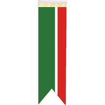 Masa Üstü Kırlangıç Çeçenistan Bayrağı - 8X30Cm Çift Taraflı Sate