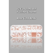 12'li Tırnak Süsleme - Nail Art Charm - Nail Art Süs Taşı - Protez Tırnak Çarm Süsü 187-28