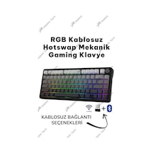 Black Gradiant Rgb Kablosuz Hotswap Mekanik Gaming Klavye Oyuncu Klavye