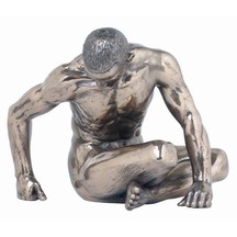 Veronese Nude Body Oturmuş Erkek Figür 13cm
