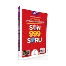AYT den Önce Çözülmesi Gereken Son 999 Soru(Sözel)- Karekök Eğitim Yayın