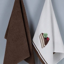 Maxstyle Pamuk Mutfak Havlusu 40x60 Cm 2li Browni Çok Renkli