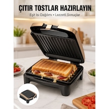 Tost Makinesi Ev Tipi Pratik Kullanım 4 Tost Kapasiteli Yeni Nesil