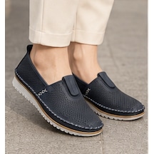N Napa Shoe Np.109.lacivert Deri Ayakkabı