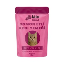 Fresh Somonlu Kedi Yemeği%100 Taze İçerikli Mama 80 G