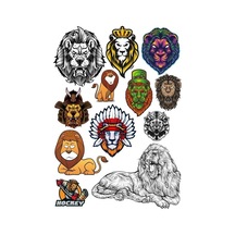 Aslan Sticker Set-6 12 Parça Telefon, Tablet, Defter, Laptop Sticker