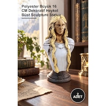 2 Adet Galadriel Büst Polyester Büyük 16 Cm Dekoratif Heykel Büst Sculpture Statue 1