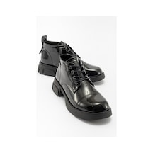 Luvishoes Lagom Siyah Rugan Kadın Bot Sıyah Rugan