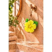 Dekoratif Kokulu Sabun & Peeling Etkili Asılabilir Dekoratif Banyo Sabunu & Sarı Çin Gülü Şekilli Katı Sabun 10x10 Cm - 938300181 Diğer