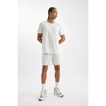 DeFactoFit Standart Fit Normal Kesim Sporcu Kısa Paça Şort C9176AX24AUGR493