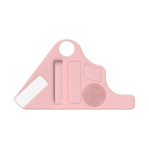 Suntek Silikon Fırça Temizleme Matı Makyaj Bilekliği Pembe