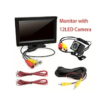 Elmpaly Winpartners 10.92 Cm Araç Park Sensörü Kamera Ve Ekran Seti Gece Görüşlü 12v Suv Karavan