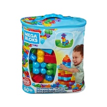 Mey İthalat Cyp67 Mega Bloks 60 Parçalı Blok Torbaları 2 Asorti - Mavi - Pembe +1 Yaş