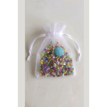 10 Adet Şeffaf Bez Kına Düğün Mevlüt Sünnet Hediye Kesesi Kese 16 Cm X 12 Cm Çanta