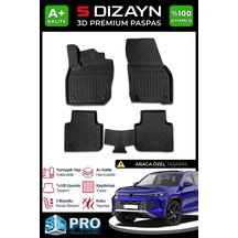 Vw Tayron 3d Pro Havuzlu Paspas 2025 Üzeri A+ Kalite 3ds-sdz262