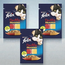 Felix Sığır Etli Yaş Yavru Kedi Maması 85g X 3 Adet