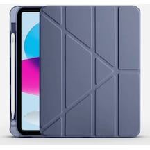 İpad 2022 10.9 10.nesil Kılıf Kalemlikli Mars Tablet Kılıfı - Lavender Arka Kapak
