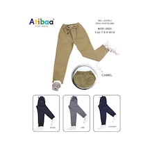 Bulutteks Atiba Okul Keten Pantolon Unisex Bej Camel Rengi Kıyafetleri Üniforması Çocuk Genç