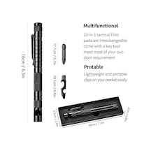 Pazly Çok Fonksiyonlu Kamp Kalemi: Pusula & Acil Durum Düdüğü, Alüminyum, 16cm, Çok Renkli, Outdoor Yardım Çok Renkli