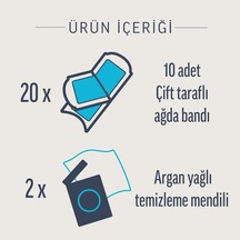 Professional Sir Ağda Bandı Bacak Ve Vücut Bölgesi Hassas Ciltler İçin 20'li, Ağda Bandı, Bant