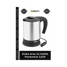 Sinbo Araç İçi Kettle Paslanmaz Çelik Tatil Aleti Gezi Ürünü Pratik Mutfak