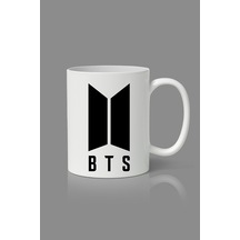 Bts Baskılı Kupa Bardak Beyaz