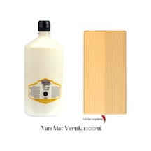 Yarımat Vernik 1000ml - Ahşap, Taş Tozu, Hobi, Dıy Yarımat Vernik1000