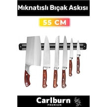 Özel Üretim Duvara Kolay Monte Mutfak Banyo Yazlık Mıknatıslı Bıçak Askısı 55 Cm Çok Renkli