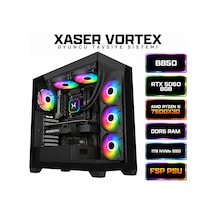 Xaser Vortex X60 R5-7500X3XD 32 GB 1 TB SSD 8 GB RTX5060 Dos Masaüstü Oyuncu Bilgisayarı