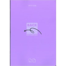 Gıpta Back Tel Dikiş Plastik Kapak Defter A4 80 Yp Çizgili Mor