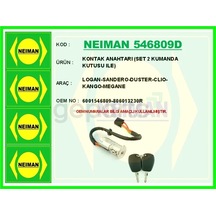 Kontak Anahtari Logan - Sandero - Duster - Clio - Kango - Megane Set 2 Kumanda Kutusu İle