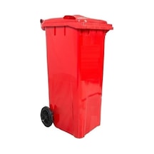 Safell Çöp Konteyneri 120 Lt Isıya Dayanıklı Konteyner Kırmızı