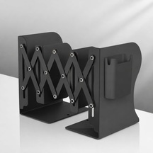 Lexroo Ayarlanabilir Teleskopik Metal Kitap Tutucu, Masaüstü Kitap Desteği Ve Raf Düzenleyici Stand