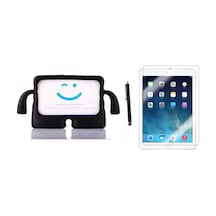 Ipad 9.7 Air A1474 - A1475 - A1476 Uyumlu Karakter Ibuy Silikon Kılıf + Ekran Koruyucu Arka Kapak
