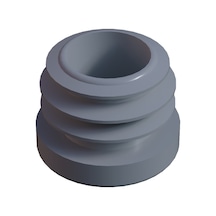 Cateksss 25 Mm Kademeli İç Profil Pabucu Ral 7035 - 5 Li Paket Siyah