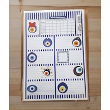 3 Sayfa Toplam 24 Adet Defter Kitap İsim Etiketi İsimlik 11