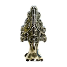 Lükens Sandık Ayağı, Kutu Ayak 4 Cm - Nikel, 50 Adet Ahşap