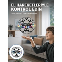 Lb Led Işıklı Futbol Topu Mini Drone Akıllı Sensörlü El Kontrollü