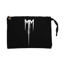 Marilyn Manson Born Villain Logo Siyah Clutch Cüzdan / El Çantası Siyah