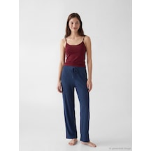 Lcw Dream İndigo Beli Lastikli Fitilli Kadın Pijama Altı